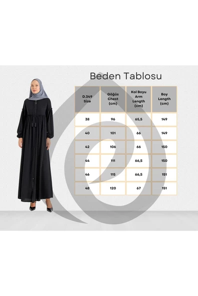 ELYANUR ANEMON BÜZGÜLÜ FERACE - Resim 2