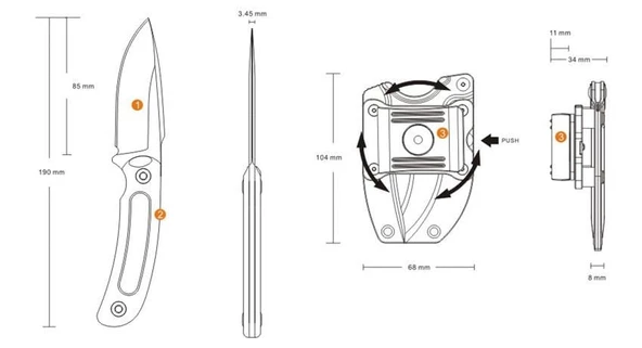 RUIKE F815-J BIÇAK - Resim 3