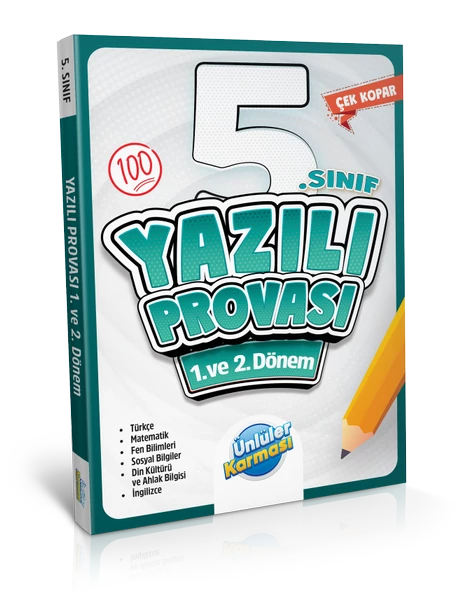 5.Sınıf Ünlüler Karması Yazılı Provası 1.ve 2.Dönem ürün görseli 1