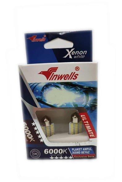 Inwells 36 Ledli Sofit Ampul 6000 K Xenon Beyazı 11x39mm ürün görseli 1