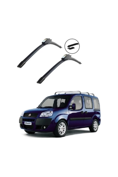 Inwells Silecek Takımı Doblo 2000-2010 Muz Çengelli Silecektir. 53x43 Cm ürün görseli 1