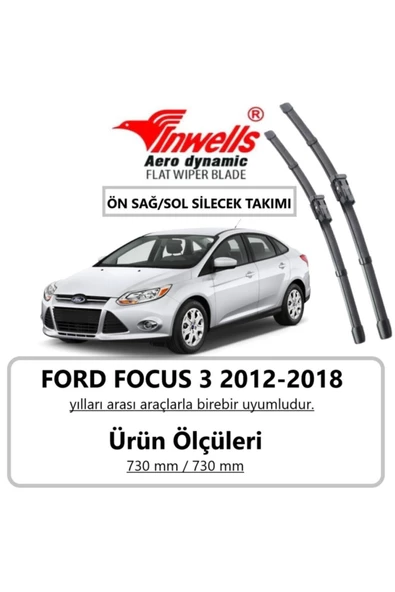 Inwells Ford Focus 3 Inwells Ön Muz Silecek Takımı (2011 - 2018) ürün görseli 1