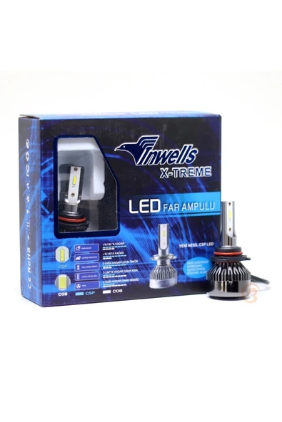 Inwells Hb3 Led Ampul 6000k 8000lm ürün görseli 1