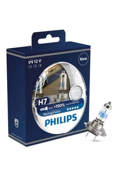 Philips H7 Raicing Vision Far Ampulü %200 Daha Fazla Işık ürün görseli 1
