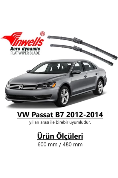 Inwells Vw Passat Inwells Muz Silecek Takımı (2012-2015 B7) ürün görseli 1