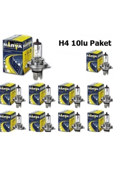 Narva 12v H4 55w Halojen Ampul 10 Adet Germany ürün görseli 1
