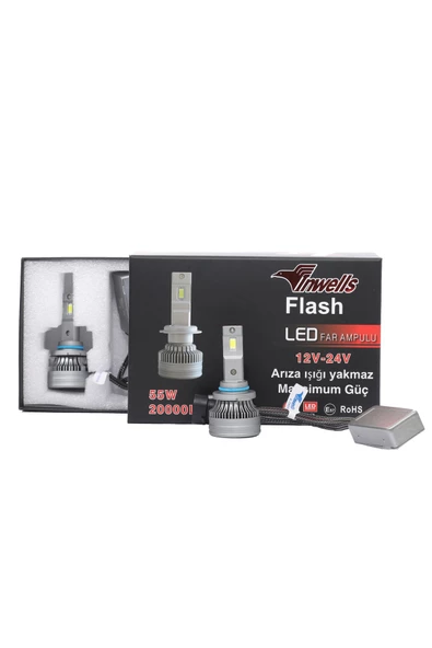 Inwells Yeni Flash Csp Led Xenon (ZENON) 9005 20,000 Lümen Arıza Işığı Yakmaz 12-24 V Uyumlu ürün görseli 1