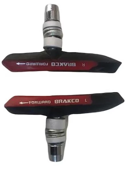 V BRAKE FREN PABUCU - 4 MEVSİM [KIRMIZI / SİYAH] BRAKCO TAIWAN ürün görseli 1