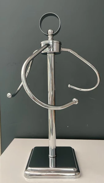 HERA KRİSTAL HALKALI HAVLULUK GÜMÜŞ 44 CM ürün görseli 1