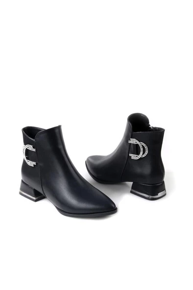 Papuçcity Dnz 03008 Kadın 3,5 Cm Topuklu Bot - Resim 5