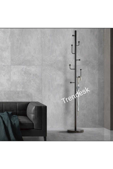 TRENDESK   Modern Metal Siyah Ayaklı Askılık Elbise Askısı 165*30 cm ürün görseli 1