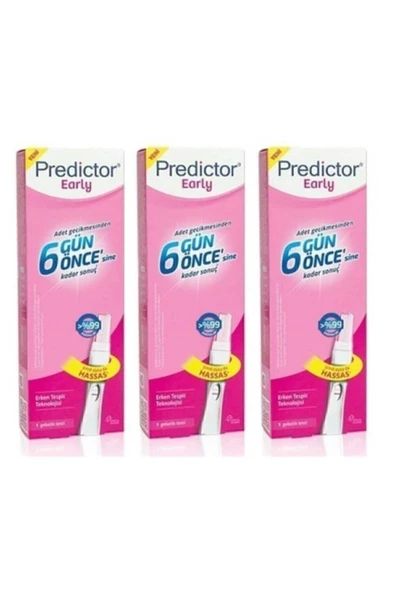 Predictor Early Erken Gebelik Testi 3 Lü ürün görseli 1