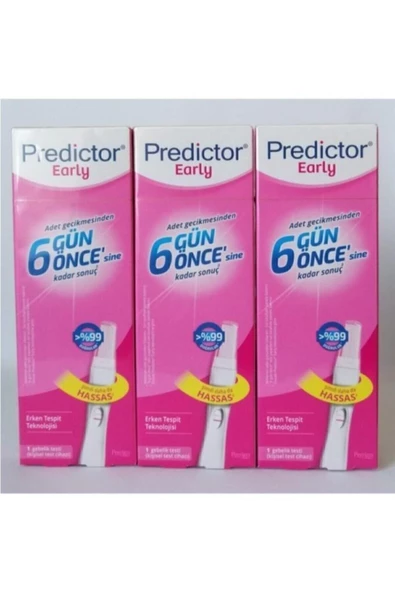 Predictor Early Erken Gebelik Testi 3 Kutu ürün görseli 1