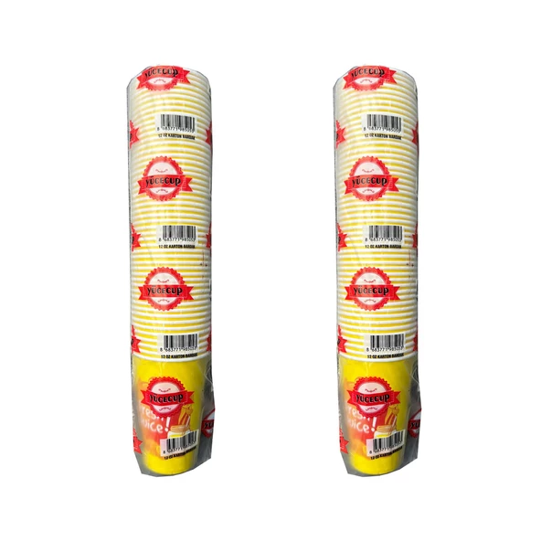 Dağyüce Kağıt Karton Bardak Tek Kullanımlık Çay Kahve Bardağı - 12 Oz - 50 Adetlik 2 Paket ürün görseli 1