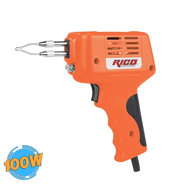 Rico Profesyonel Havya Tabancası Lehim Makinesi Havya Kalemi Tel Pasta Set Çantalı 100W KK1934 ürün görseli 1