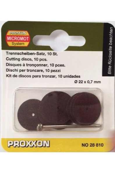 28810 Kesme Diskleri 22 Mm 10 Parça - Resim 2