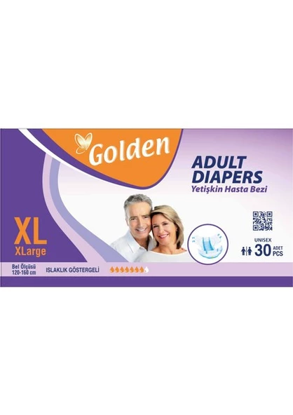 Golden Yetişkin Hasta Bezi XL 120 Lİ ürün görseli 1