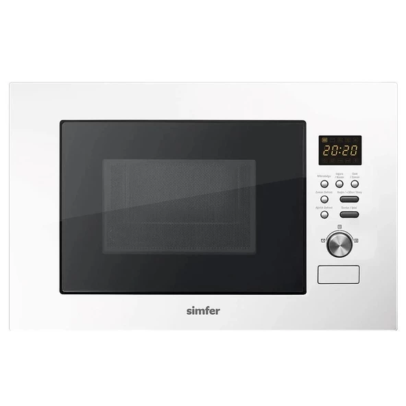 Simfer MD2330 23 Lt Beyaz Full Ankastre Mikrodalga Fırın ürün görseli 1