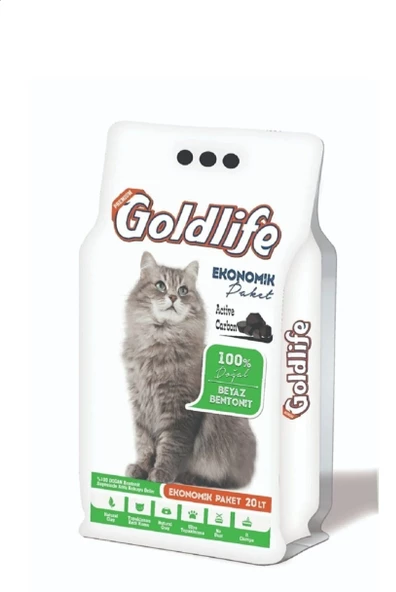 Ekonomik Paket Aktif Karbon Kedi Kumu 20 Lt ürün görseli 1