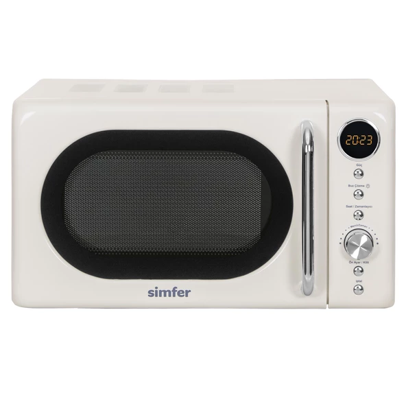 Simfer SK4605  Retro Krem Dijital Mikrodalga Fırın ürün görseli 1