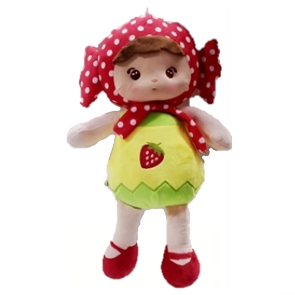 Karsan Büyük Çilek Peluş Bez Bebek  45 cm  A18260 ürün görseli 1