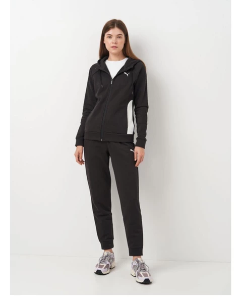 PUMA CLASSİC HOODED TRACKSUİT FL KADIN KAPÜŞONLU POLAR EŞOFMAN TAKIMI ürün görseli 1