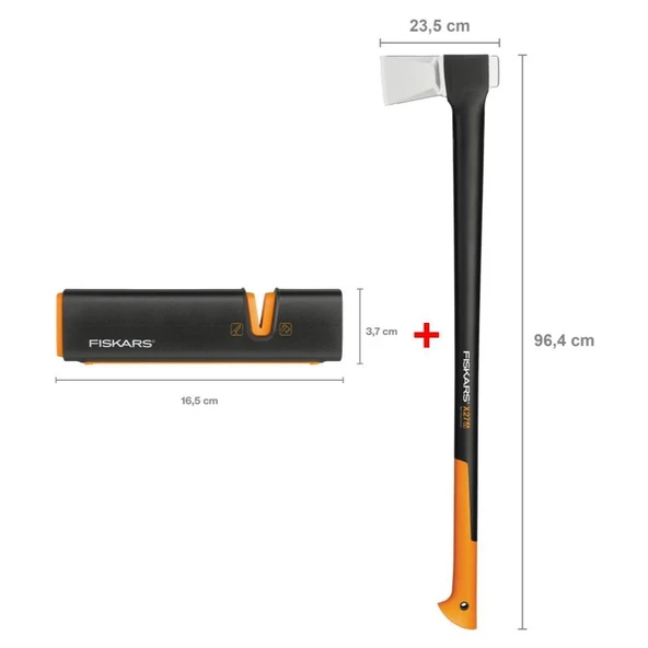 Fiskars Yarma Baltası XXL-X27 + Balta ve Bıçak Bileyici ürün görseli 1