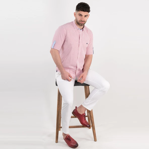 PAUL MARTİN REGULAR FİT GOFRE KUMAŞ ERKEK GÖMLEK ürün görseli 1