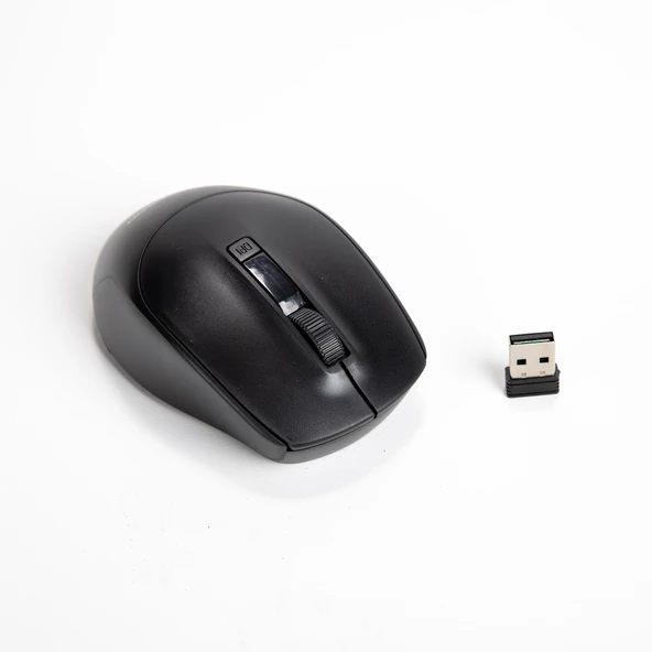 Hadron HDX3408-S 1600dpi 2.4Ghz USB Kablosuz Mouse - Siyah ürün görseli 1