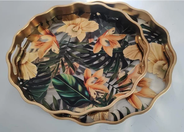 ROY KING 2 Lİ OVAL TEPSİ 44*36/38*31 CM ürün görseli 1