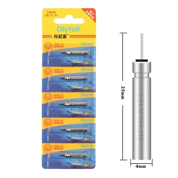 Pilli Fosfor İçin Kullan At CR425 3.6V Lityum Pil (ŞARJ EDİLMEZ) 5 Pcs ürün görseli 1