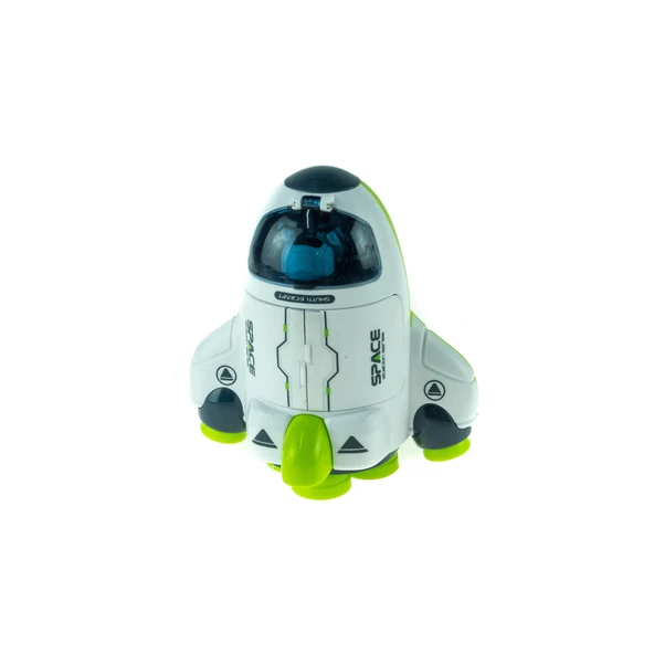 Oyuncak Uzay Uçağı Sürtmeli 12 Cm - Resim 2