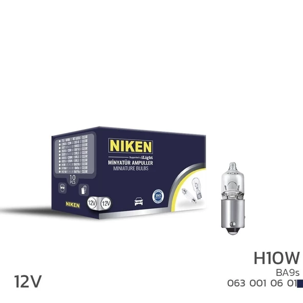 Niken 12V H10 Ampul BA9S 10 LU ürün görseli 1