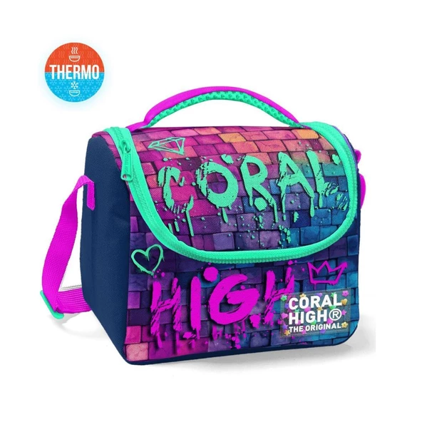 Coral High Thermo Beslenme Çantası Graffiti Desenli 11769 ürün görseli 1