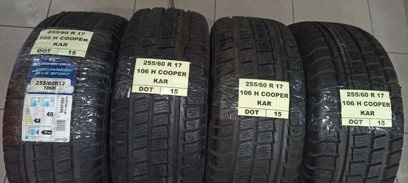 255/60 R 17 106 H COOPER KAR LASTİĞİ-(4ADETTAKIM)-ÜRETİM TARİHİ:2015  2556017 ürün görseli 1