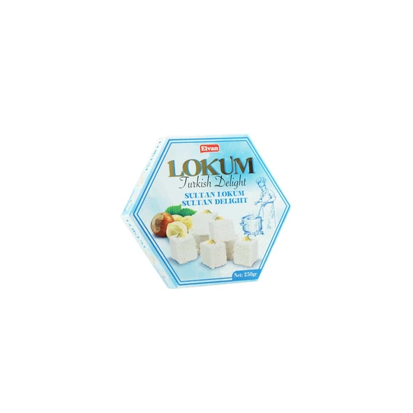 Elvan Fındıklı Sultan Lokum 250 Gr. (1 Paket) ürün görseli 1