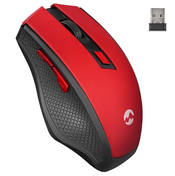 Everest SMW-777 Usb Kırmızı 2.4Ghz Optik Wireless Mouse ürün görseli 1