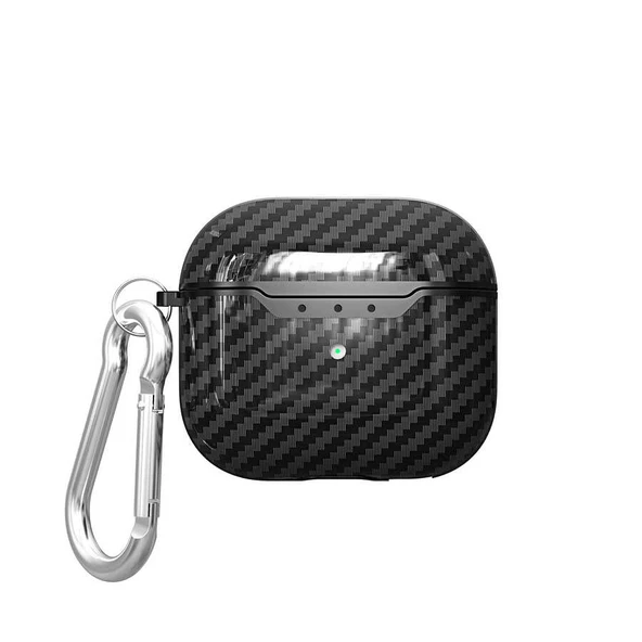 Gpack Apple Airpods 3. Nesil Uyumlu Kılıf Karbon Fiber Görünümlü Silikon Airbag 05 ürün görseli 1