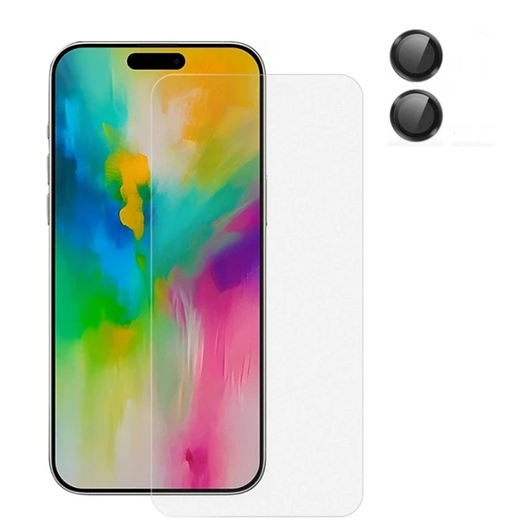 Gpack Apple iPhone 16 Ekran Koruyucu  Kamera Lens Koruyucu LMS ürün görseli 1