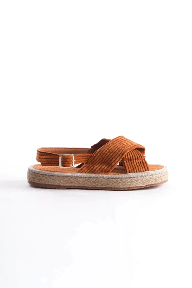 Kadın Taba Espadril Günlük Ayakkabı - Resim 4