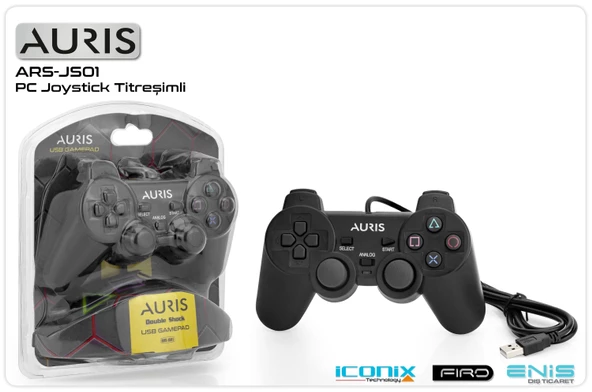 Kol Joystick Pc Analog Titreşimli Auris ARS-JS01 ürün görseli 1