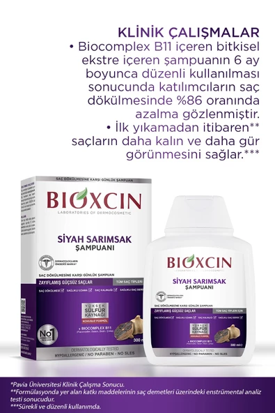 Bioxcin Siyah Sarımsak Şampuanı 300 ml - 3 Al 2 Öde - Resim 4