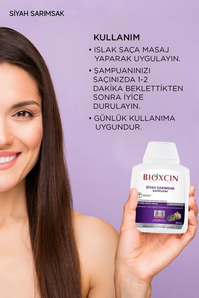 Bioxcin Siyah Sarımsak Şampuanı 300 ml - 3 Al 2 Öde ürün görseli 1