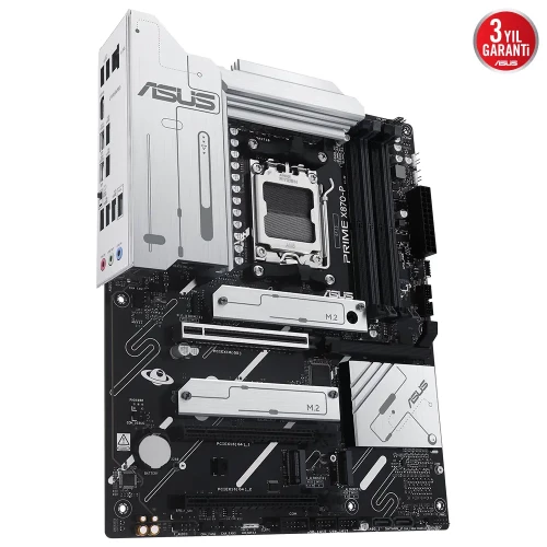 ASUS  PRIME X870-P, 4xDDR5, 4xM.2, HDMI, DP, Type-C, AMD Ryzen 9000-8000 ve 7000 Serisi, AM5 Soket Anakart ürün görseli 1