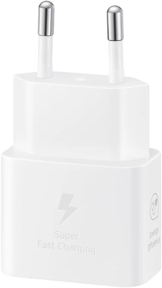 Samsung Type-C 25 Watt Hızlı Şarj Adaptörü, Beyaz, EP-T2510NWEGWW ürün görseli 1