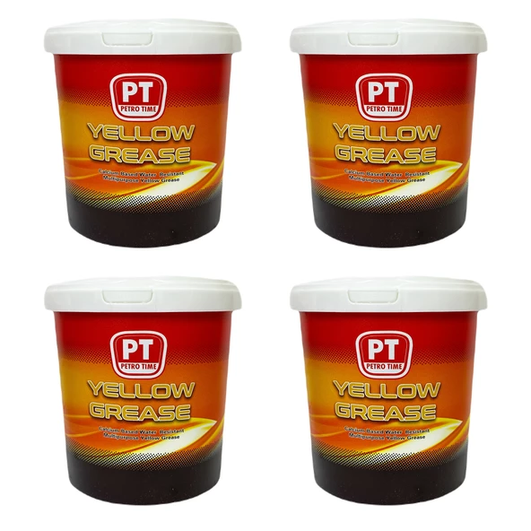 Petro Time Kalsiyumlu Suya Dayanıklı Sarı Gres 4 x 4 KG (1 Koli) ürün görseli 1