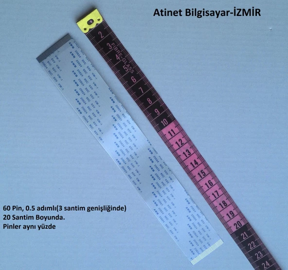 Piranha İndash Titan type C Titan type X Kafa Filmi Flex Kablosu 60-0.5-20A ürün görseli 1