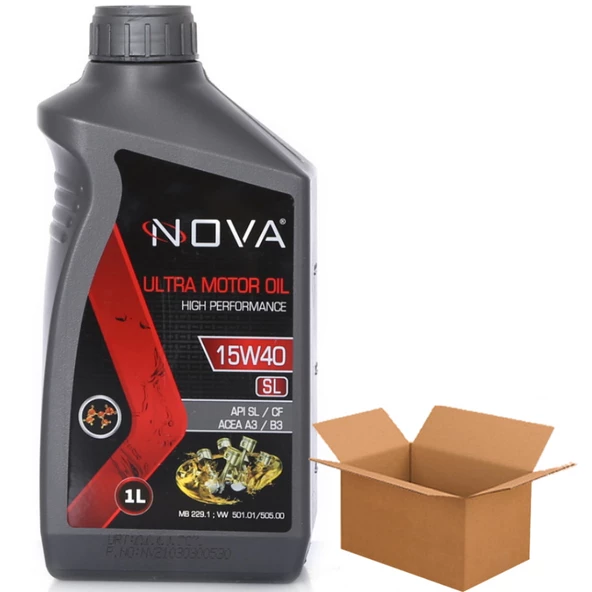 Nova 15W-40 Sl Motor Yağı 12 x 1 Litre (1 Koli) ürün görseli 1