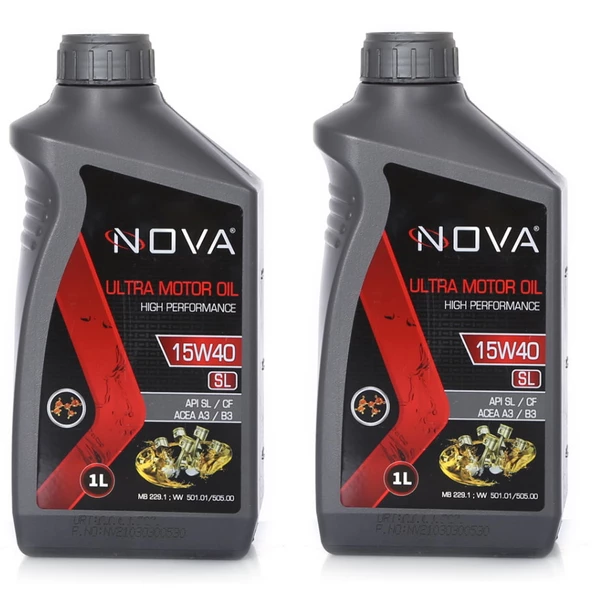Nova 15W-40 SL Motor Yağı 2 x 1 Litre ürün görseli 1