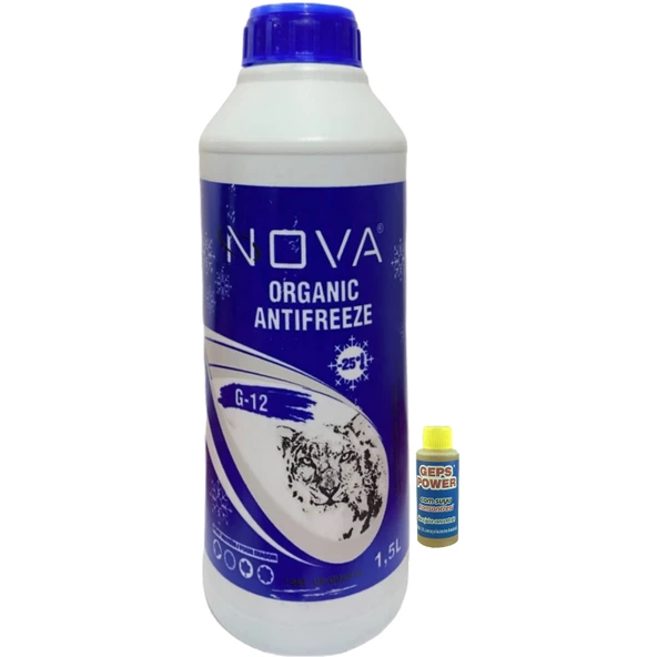 Nova -25 Derece Yeşil Antifriz 1.5 Litre + Cam Sabunu 80 ml ürün görseli 1